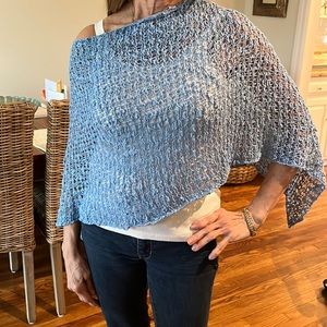 Lost river knitted poncho